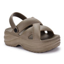 Dark Beige Wanderz Clogs For Women Everyday Comfort with Style, Lightweight, Trendy & Durable