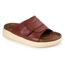 Cloud Rush Velcro Strap Sandals For Men - Tan Color | Lightweight & Adjustable Daily Wear