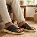 Cloud Rush Glide Broad Strap Sandals For Men - Dark Brown Color | Comfortable Everyday Footwear