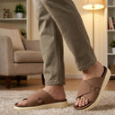 Cloud Rush Glide Broad Strap Sandals For Men - Beige Color | Comfortable Everyday Footwear