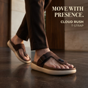 Greentech Brown Cloud Rush Duo Loop Sandals for Men | Premium Comfortable Double Strap Toe Loop Chappal for Men with Adjustable Buckles | Soft Cushioned Footbed & Cushioned Insole | Casual Daily Wear, Walking & Outdoor Sandals for Men