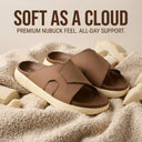 Cloud Rush Glide Broad Strap Sandals For Men - Beige Color | Comfortable Everyday Footwear