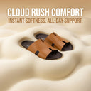Cloud Rush Icon H Sandals For Men in Dark Tan Color | Cushioned Comfort & Stylish Everyday Sandals
