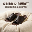 Cloud Rush Icon H Sandals For Men in Dark Brown Color | Cushioned Comfort & Stylish Everyday Sandals