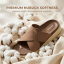 Cloud Rush Weave Cross Strap Sandals For Men in Beige Color | Stylish, Lightweight & Durable