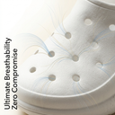 Greentech Breeze Clogs for Women – Lightweight EVA Foam Slip-On Shoes | White