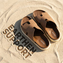 Cloud Rush Icon H Sandals For Men in Beige Color | Cushioned Comfort & Stylish Everyday Sandals