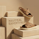 Cloud Rush Glide Broad Strap Sandals For Men - Beige Color | Comfortable Everyday Footwear