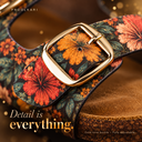 Greentech Phoolkari Cork Sandals for Women Forest Bloom