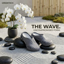 Men’s Lightweight EVA Foam Clogs in Wave Design & Grey Color | Breathable Slip-On with Ventilation | Cushioned Casual Shoes for Beach, Home & Daily Wear