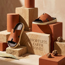 Cloud Rush Icon H Sandals For Men in Dark Tan Color | Cushioned Comfort & Stylish Everyday Sandals