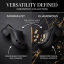 Aura Black Platform Chunky Block Heel Clogs For Women | Slip-On Mules with Detachable Charms