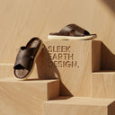 Cloud Rush Glide Broad Strap Sandals For Men - Dark Brown Color | Comfortable Everyday Footwear