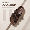 Greentech Brown Cloud Rush T-Strap Sandals for Men | Premium Comfortable Toe Post Chappal for Men with Adjustable Buckle| Lightweight, Flexible & Anti-Slip Sole | Water Resistant | Casual Daily Wear, Walking & Outdoor Sandals for Men