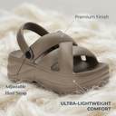 Dark Beige Wanderz Clogs For Women Everyday Comfort with Style, Lightweight, Trendy & Durable