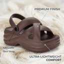 Dark Brown Wanderz Clogs For Women Everyday Comfort with Style, Lightweight, Trendy & Durable