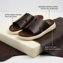 Cloud Rush Icon H Sandals For Men in Dark Brown Color | Cushioned Comfort & Stylish Everyday Sandals