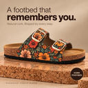 Greentech Phoolkari Cork Sandals for Women Forest Bloom