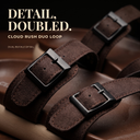 Greentech Brown Cloud Rush T-Strap Sandals for Men | Premium Comfortable Toe Post Chappal for Men with Adjustable Buckle| Lightweight, Flexible & Anti-Slip Sole | Water Resistant | Casual Daily Wear, Walking & Outdoor Sandals for Men