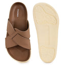 Cloud Rush Weave Cross Strap Sandals For Men in Beige Color | Stylish, Lightweight & Durable