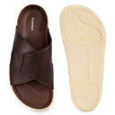 Cloud Rush Glide Broad Strap Sandals For Men - Dark Brown Color | Comfortable Everyday Footwear