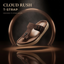 Greentech Brown Cloud Rush Duo Loop Sandals for Men | Premium Comfortable Double Strap Toe Loop Chappal for Men with Adjustable Buckles | Soft Cushioned Footbed & Cushioned Insole | Casual Daily Wear, Walking & Outdoor Sandals for Men