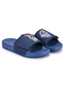 Blue Casual Velcro Warrior Flip Flops Sliders For Men
