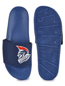 Blue Casual Velcro Starwars Flip Flops Sliders For Men