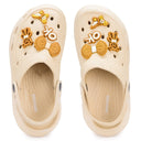 Beige Casual Charms Clogs For Women - Greentech