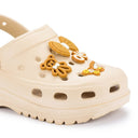 Beige Casual Charms Clogs For Women - Greentech