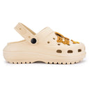 Beige Casual Charms Clogs For Women - Greentech