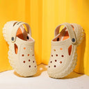 Beige Casual Groovz Clogs For Women - Greentech