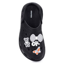Black Casual Charms Clogs For Women - Greentech