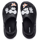 Black Casual Charms Clogs For Women - Greentech
