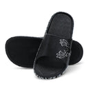 Black Casual Deer Flip Flops Slippers For Men - Greentech