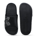 Black Casual Deer Flip Flops Slippers For Men - Greentech
