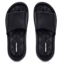 Black Casual High Ankle Platform Flip Flops Slippers For Women - Greentech