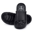 Black Casual High Ankle Platform Flip Flops Slippers For Women - Greentech