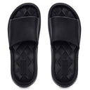 Black Casual High Ankle Platform Flip Flops Slippers For Women - Greentech