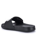 Black Casual Velcro Black Panther Flip Flops Sliders For Men - Greentech