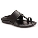 Black Classic Kolhapuri Slipper Slip On Sandals For Men - Greentech