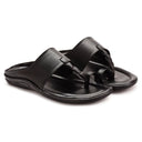 Black Classic Kolhapuri Slipper Slip On Sandals For Men - Greentech