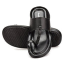 Black Classic Kolhapuri Slipper Slip On Sandals For Men - Greentech