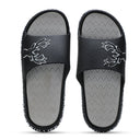 Black Grey Casual Deer Flip Flops Slippers For Men - Greentech
