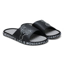 Black Grey Casual Deer Flip Flops Slippers For Men - Greentech