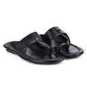 Black Kolhapuri Slippers Slip On Sandals For Men - Greentech