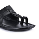 Black Kolhapuri Slippers Slip On Sandals For Men - Greentech