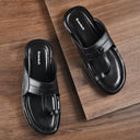 Black Kolhapuri Slippers Slip On Sandals For Men - Greentech