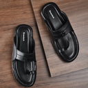 Black Kolhapuri Slippers Slip On Sandals For Men - Greentech