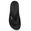 Black Red Tstrap Casual Flip Flops Thongs For Men - Greentech